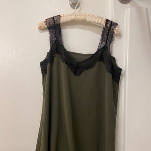 Forest green Slip Dress